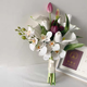 Tulip Calla Lily tenant des fleurs et obtenant un certificat Fausses Fleurs Simulation Fleur Photographie Photographie Mariage Corée Bouquet de mariée HD-TULIPS + Ruban