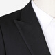 Guillaume (G MONS) Blazer double-breasted suit men's suit black business formal fit suit jacket suit top black single top 56