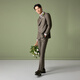 VICUTU Pt 30 men's business suit dark plaid comfortable wool wedding dress shale gray suit 175/96B