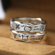 Xinghengmeng Cute and Personalized Couple Rings, Student Rings, Bestie Rings, Puppy Rings, Adjustable Gifts for Girlfriends, Pair of Three-dimensional Rings, Culomi+Melody