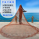Saint Ruian hand-thrown fishing net hand-thrown fishing net pure handmade Dali horse tire wire steel pendant lead pendant tire wire braided net traditional net pure handmade tire wire 1.5 fingers 4 meters high 8Jin Jin is equal to 0.5 kg lead pendant