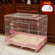 Jiamen JIAMEN (JIAMEN) dog cage small and medium-sized dog indoor with toilet Teddy small pet dog cat cage rabbit cage villa isolation fence dog cage blue wheel large size 99*62*71cm