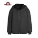 Beast King Park Superando hombres Haining Fur Coat Fox For Collar de piel Menora Rabbit Fur Inner Liner Inner Autumn and Winter Medium Longitud más terciopelo.