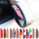 Ameisheng car rearview mirror rain brow, universal car reflector rain shield, creative reverse mirror soft rubber rain shield, rain shield, snow cover, car exterior accessories anti-collision strip, five-star red model (pair), small functional parts of automotive accessories