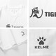 KELME/卡尔美短袖男夏季官方休闲白色T恤 运动潮流文化衫简约图案上衣 6227TX1067 黑色 M
