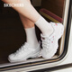 
Skecher Fashion Casual Women's Fashion Embroidered Panda Shoes 11977 White/WHT 35