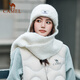 
Camel knitted hat for women in winter plus velvet scarf thickened Harbin tourism warmth equipment 173CP15123 white
