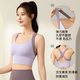Catman sports bra shock-proof high-strength front zipper yoga bra anti-sagging sports Pilates wearable vest for women