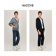 哈吉斯（HAZZYS）男装 纯棉夹克针织拉链开衫卫衣连帽外套男ASVZU0BDX28 灰色GE L (175/96A 48)