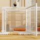Jiamen JIAMEN (JIAMEN) anti-jailbreak fence dog cage household dog isolation fence free combination reinforced small dogs and cats Teddy Corgi black thick reinforced anti-tilt 7 pieces 160*80*100 topless regular style
