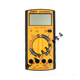 XMSJ Digital Multimeter Digital Display DTB Meter DT9205A Spannungsmessstromwiderstand Zwei -Rohr mit 9 V Elektrisch 9205 Gelb Messgerät + Batterie + Meter Stift