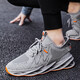 GUQIAN summer breathable men's shoes 2025 new shoes men's mesh shoes sports running casual and versatile black trendy shoes black and blue 42 (260mm)
