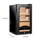 JUSTOWN Little Dragon electronic cigar cabinet, independent temperature and humidity control, humidity control and constant temperature, humidity adjustment, cedar wood shelf 280 pieces, black + 2 layers of box storage + 1 layer of bare storage, with lock