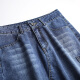 Oasi Mai denim skirt female denim skirt women's a-line skirt mid-length one-step skirt hip high waist 12280 blue 2XL/30-2 feet 3