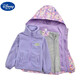 Disney girls and children's spring/autumn/winter clothing new velvet and thickened three-in-one detachable jacket for middle and large children, spliced Kuromi three-in-one purple 130