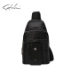 Satchi Sachi Bolso de pecho Bolso de hombros de moda para hombres adolescentes Crossbody Bag Ax12189-9h Black-Ax12189-9h