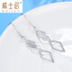 Whiskey platinum earrings for women platinum earrings earrings pt950 rhombus earrings simple earrings gifts for women a pair fashionable pt950 platinum earrings a pair about 3.6g