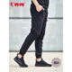 Jordan QIAODAN sweatpants men winter knitted pants men loose casual hoodie pants sports pants men style F-black (small logo) woven trousers-XYK13962 190/3XL