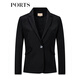 PORTS early spring new women's workplace casual small suit ALD8J008NWW050 black regular M (6)