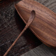Walnut tea tea pick set solid wood teaspoon tea shovel Kung Fu tea set rosewood tea art tea spoon tea lotus Zijin tea set walnut
