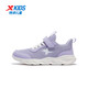 XTEP (XTEP) Kinderschuhe für Mädchen Mesh obere Basis weiche Sport -Laufschuhe Schneeviolette Größe 34