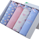 Die Anfen 4-pair underwear for women, cotton sweet women, high waist belly-closing lace shorts, women's 13118 4883A variety of multi-color heart combinations L (1 foot 9-2 foot 2)