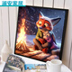 
CLCEY Crazy Zoo City Digital Oil Painting Cute Cartoon Crazy Zoo City Digital Oil Painting + Outer Frame SJ13555 30*30cm Tightened Thickened Solid Wood Inner Frame + Outer Frame