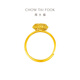Chow Tai Fook Explosive Fish Scale Pure Gold Ring for Women (labor cost 380) EOF1269 Birthday Gift Pure Gold About 3.05g