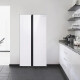 Samsung (Samsung) de 655 litros Coolinización de metal de metal sin aire refrigerado por aire Conversión de frecuencia inteligente de frecuencia inteligente Original Impresor Impresor Doble Panel de vidrio Double Refrigerador Directora casera Antigua intercambio RS62R50371L/SC