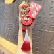 QUEENJOY Beautiful Meaning Key Chain Peace and Joy Pendant Car Key Chain Pendant Exquisite School Bag Pendant