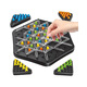 Benben Beibei être Be Be Bureau parent-enfant de la chaîne éducative Chess Game Rubber Band Smart Triangle Toy Challe Rubber Band Board [Color Box]