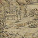 【直配】倪瓒雨后空林图古代山水画卷轴文人复仿古画挂画 倪瓒疏林淡霭图12116 60X140厘米喷绘画心尺寸 化