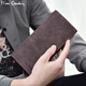 Pier Cardin Wallet Herren Lange Leder Mode Retro Multi-Card-Brieftasche Neue Cowide Business Herren Brieftasche [Langstil-Kaffee-Farbe] Kollektion und Kauf, um Prioritätsdelieferung zu genießen