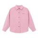 Zuoxi Girls' Shirt Jacket Spring and Autumn Children's Top 2026 New Girl's Long Sleeve Shirt Trendy Pink 160