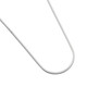 IDEAGEMER925 silver keel chain necklace men's fashion trend simple niche versatile stacking single chain plain chain for boys keel chain-50CM