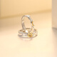 Bai Qixin's gift couple ring, a man and a woman living together, birthday confession and proposal, gift to girlfriend and wife for Teacher's Day, couple ring, sun and moon shine together