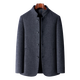 Pier Cardin High-End Light Luxury Zhongshan Anzug mit mittleren Herrenwolle mit mittleren Wolle mit zweiseitiger Wolljacke Ständer des Halsbandes Wollmantel grau m 17095-115jin [Jin ist gleich 0,5 kg]