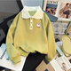 Disney Girls Sweatshirt Frühlings- und Herbststil 2024 Neue modische Kinder verdickte kleine Mädchen Herbst-Polo-Hemd Langarmed Top Trendy Pink [Frühlings- und Herbststil] White Love 130 Vorschläge 48-58 Jin [Jin gleich 0,5 kg]