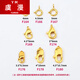 Yu Man pure 18K gold spring clasp lobster clasp fish hook button anti-opening buckle connecting rope buckle head diy bracelet necklace accessories 4mm spring clasp one (F164) K yellow