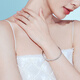 Lukfook Jewelry Platinum 950 Crushed Ice Platinum Bracelet Solid Bracelet Price G07TBPB0016 54mm-24.14g (including labor cost 1955 yuan)