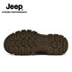 Jeep zapatos casuales para hombres en otoño Nuevo estilo transpirable sin deslizamiento de zapatos de trabajo resistentes al aire libre Sports al aire libre zapatos de senderismo para hombres khaki [tamaño de zapato de cuero estándar] 42