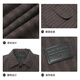 Lilang down woolen coat men's short lapel winter casual men's woolen jacket gray coffee 180/96A