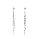 Caibai Jewelry Platinum Earrings Platinum Pt950 Tassel Ear Wire Price Approximately 1.65 grams