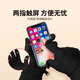 Pull back warm gloves for men and women in autumn and winter cycling fingerless touch screen plus velvet anti-cold wind takeaway cycling non-slip gloves