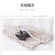 Hanhan pet dog mat cat mat pet cotton pad cover mat autumn and winter cat nest kennel Teddy pet nest mat supplies sleeping mat star yellow 54*45cm