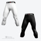 TriplewiN tight cropped trousers, five-point quick-drying running basketball, generous training, compression American high-elastic sports equipment, black