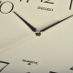 Seiko Japones Japones Seiko Home Punch inútil de 11 pulgadas 28 cm Reloj del dormitorio de la sala de moda moderna QXA695B marco de mármol superficie amarilla