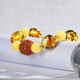 OUCERNY natural beeswax Duobao bracelet with shape amber chicken oil yellow beeswax bracelet southern red diamond with beeswax