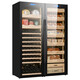 Jiaoke red wine cigar cabinet constant temperature and humidity double door double temperature white wine refrigeration and humidification cabinet combination cabinet large capacity commercial tea cabinet wine and tea cabinet F red wine tea + cedar wood cigar cabinet 1.8 meters high