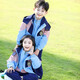 芯时代团体服 幼儿园园服秋冬装冲锋衣三件套一年级小学生班服冬季校服 【五件套】8802款+719女生套装 100